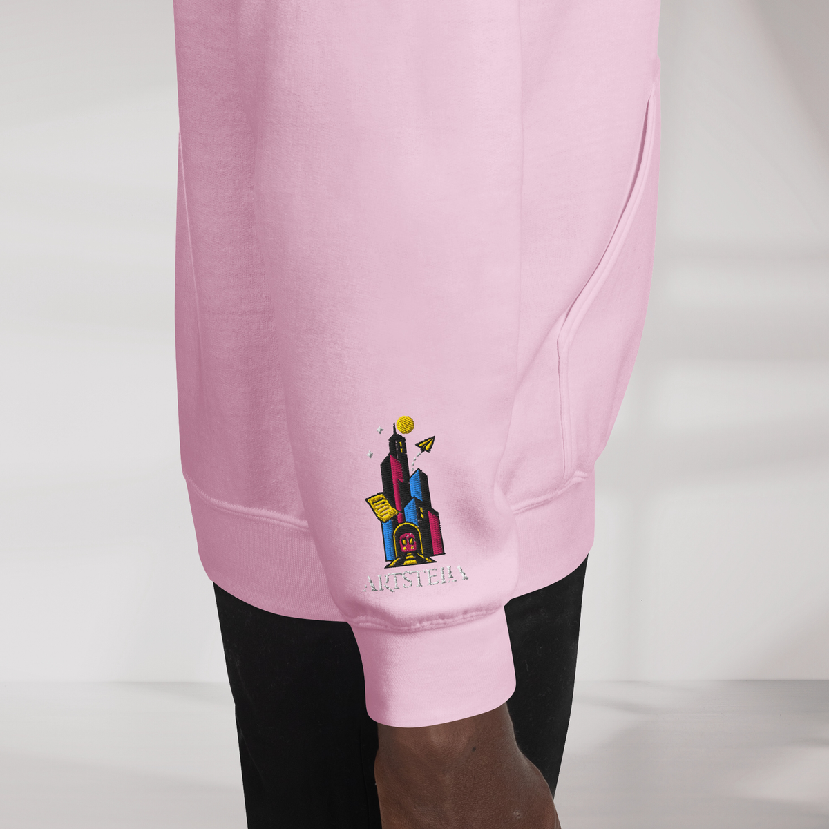 Concrete Poet Hoodie Vibrant (F) – Farbe Pink – Ansicht 5