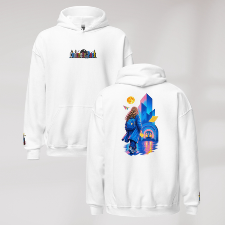 Concrete Poet Hoodie Vibrant (F) – Farbe Weiß – Ansicht 1