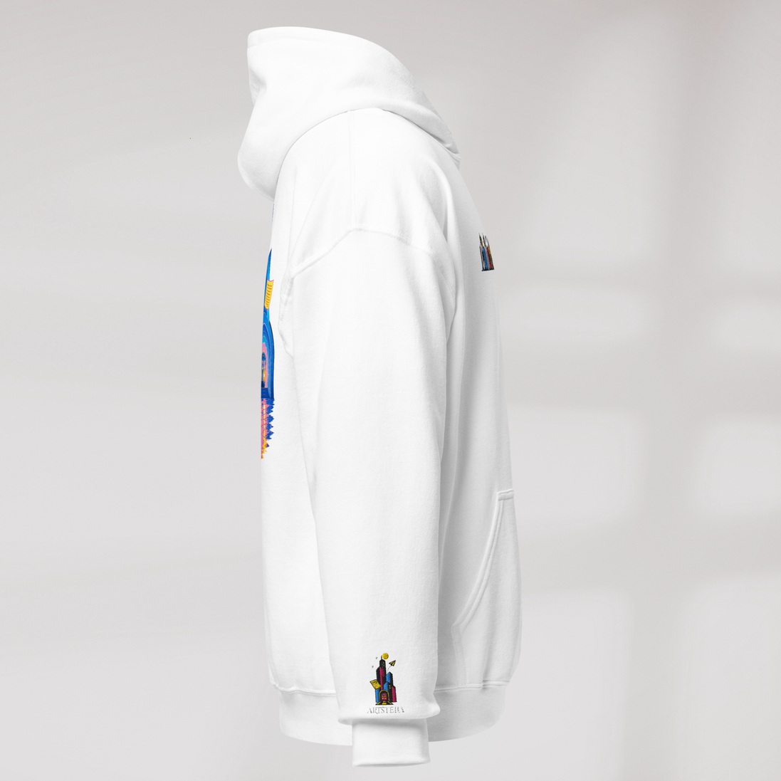Concrete Poet Hoodie Vibrant (F) – Farbe Weiß – Ansicht 2
