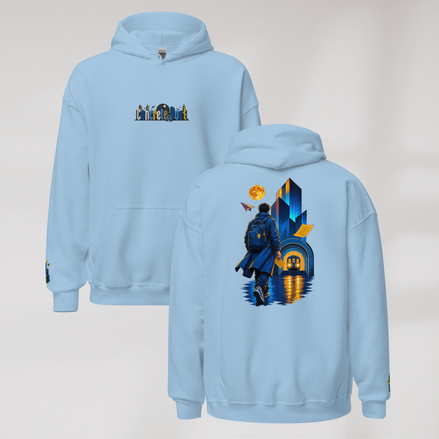 Concrete Poet Hoodie Vibrant (M) – Farbe Hellblau – Ansicht 1
