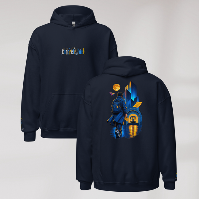 Concrete Poet Hoodie Vibrant (M) – Farbe Navy – Ansicht 1