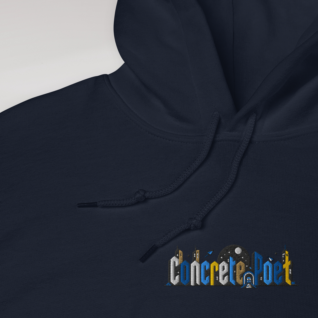 Concrete Poet Hoodie Vibrant (M) – Farbe Navy – Ansicht 3