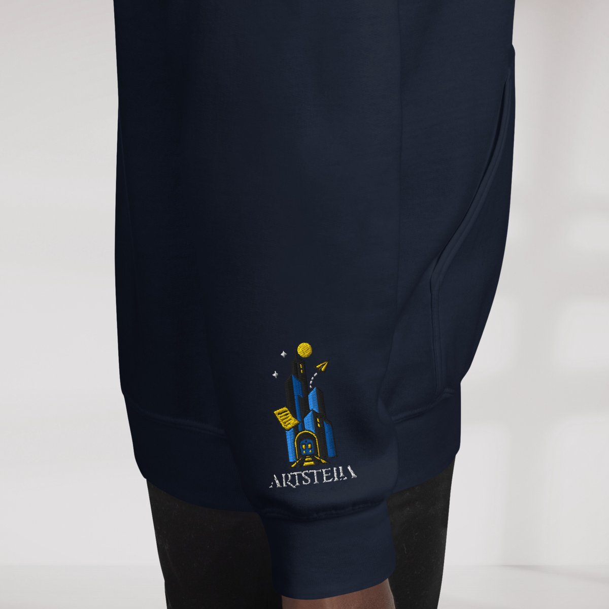 Concrete Poet Hoodie Vibrant (M) – Farbe Navy – Ansicht 4