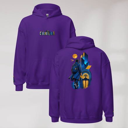 Concrete Poet Hoodie Vibrant (M) – Farbe Lila – Ansicht 1
