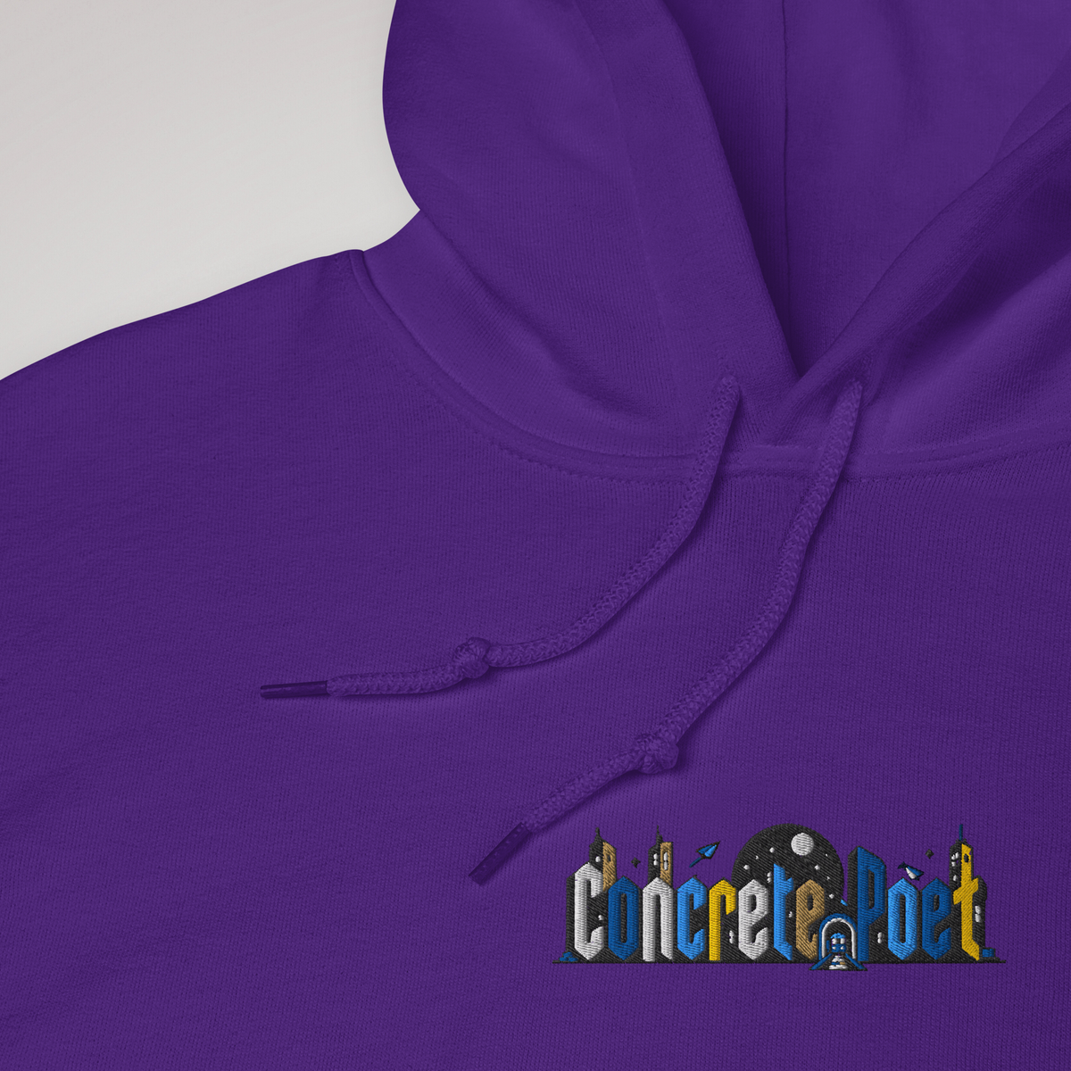 Concrete Poet Hoodie Vibrant (M) – Farbe Lila – Ansicht 3