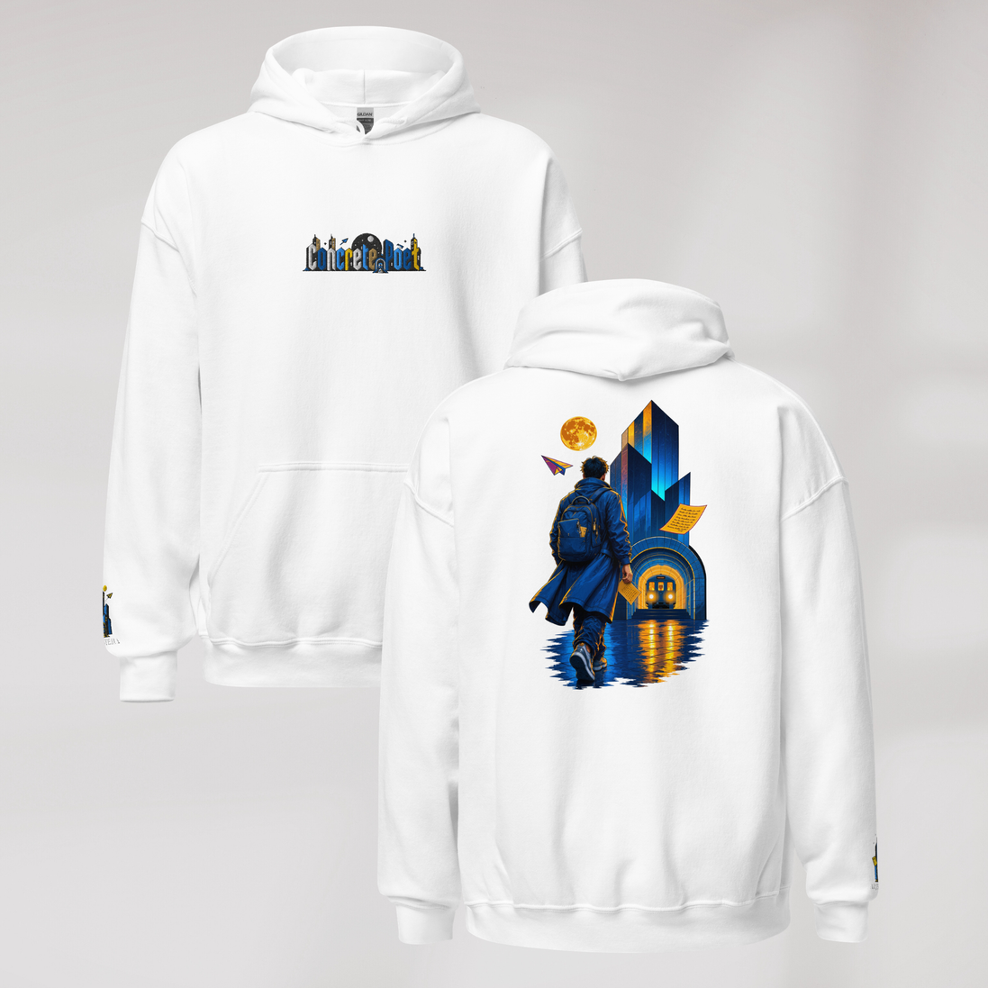 Concrete Poet Hoodie Vibrant (M) – Farbe Weiß – Ansicht 1