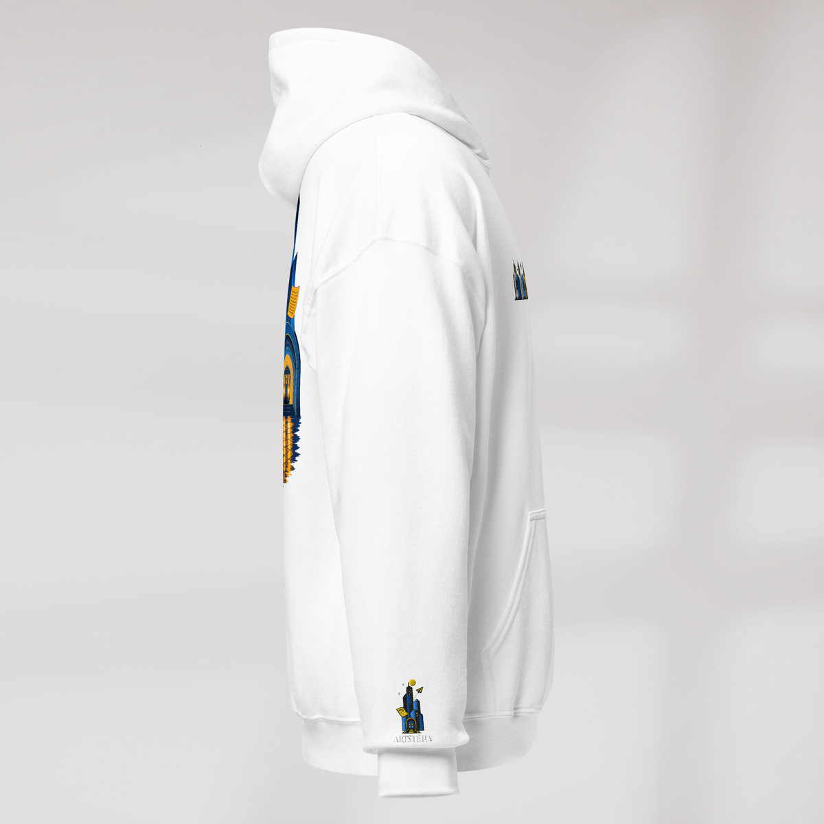 Concrete Poet Hoodie Vibrant (M) – Farbe Weiß – Ansicht 2