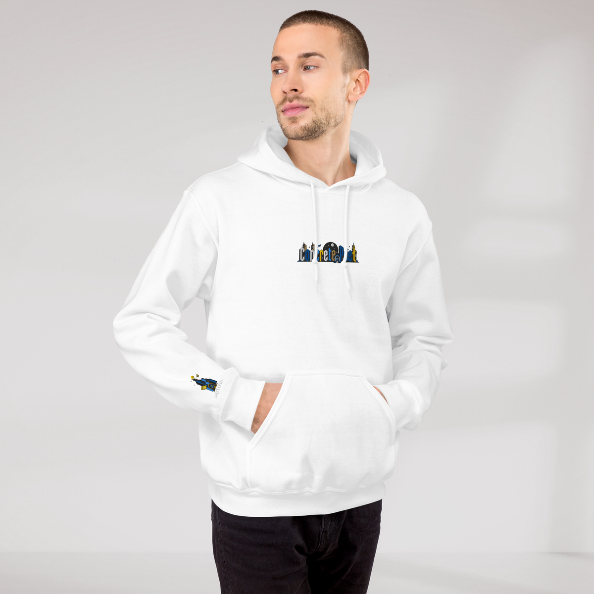 Concrete Poet Hoodie Vibrant (M) – Farbe Weiß – Ansicht 7