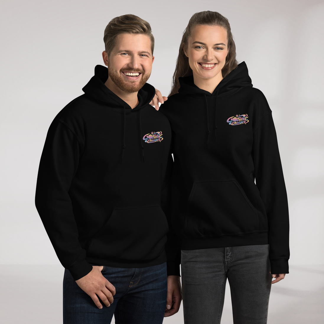 Cosmic Cruiser Hoodie Soft – Farbe Schwarz – Ansicht 5