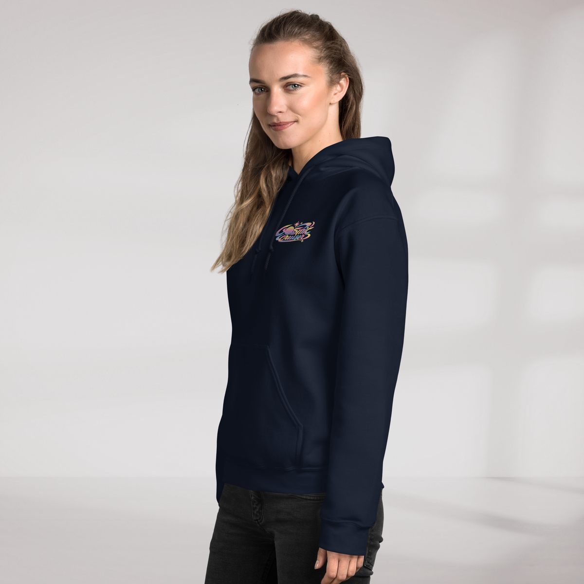 Cosmic Cruiser Hoodie Soft – Farbe Navy – Ansicht 7