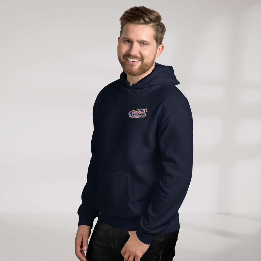 Cosmic Cruiser Hoodie Soft – Farbe Navy – Ansicht 9