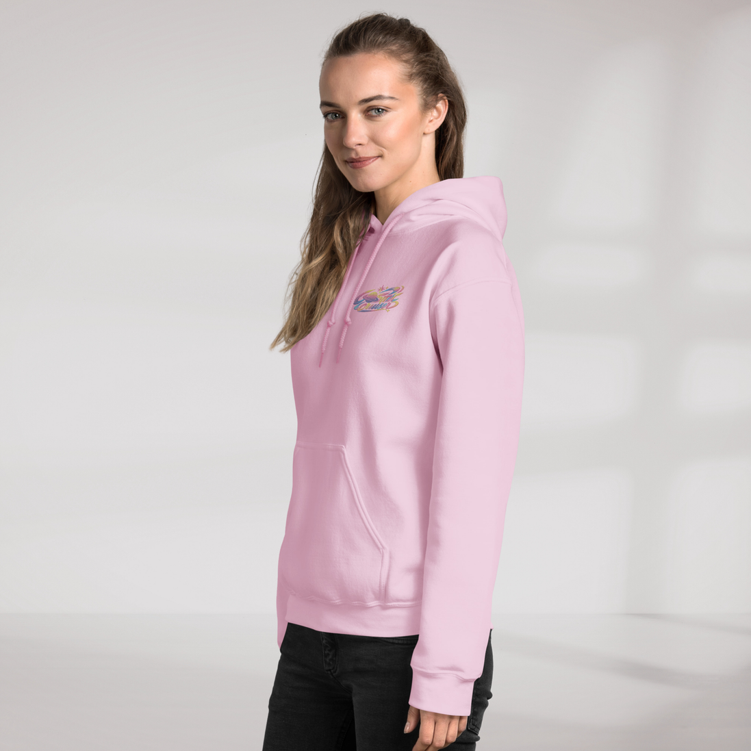 Cosmic Cruiser Hoodie Soft – Farbe Pink – Ansicht 7