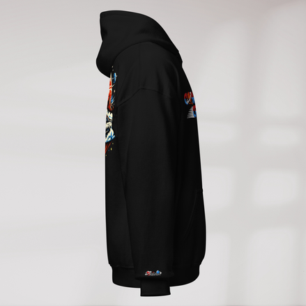 Cosmic Cruiser Hoodie Retro – Farbe Schwarz – Ansicht 2