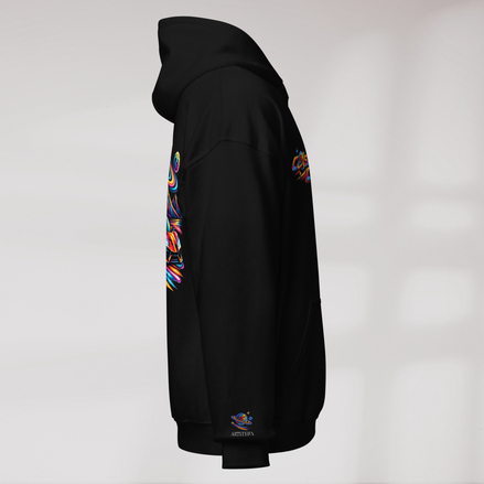 Cosmic Cruiser Hoodie Vibrant – Farbe Schwarz – Ansicht 2
