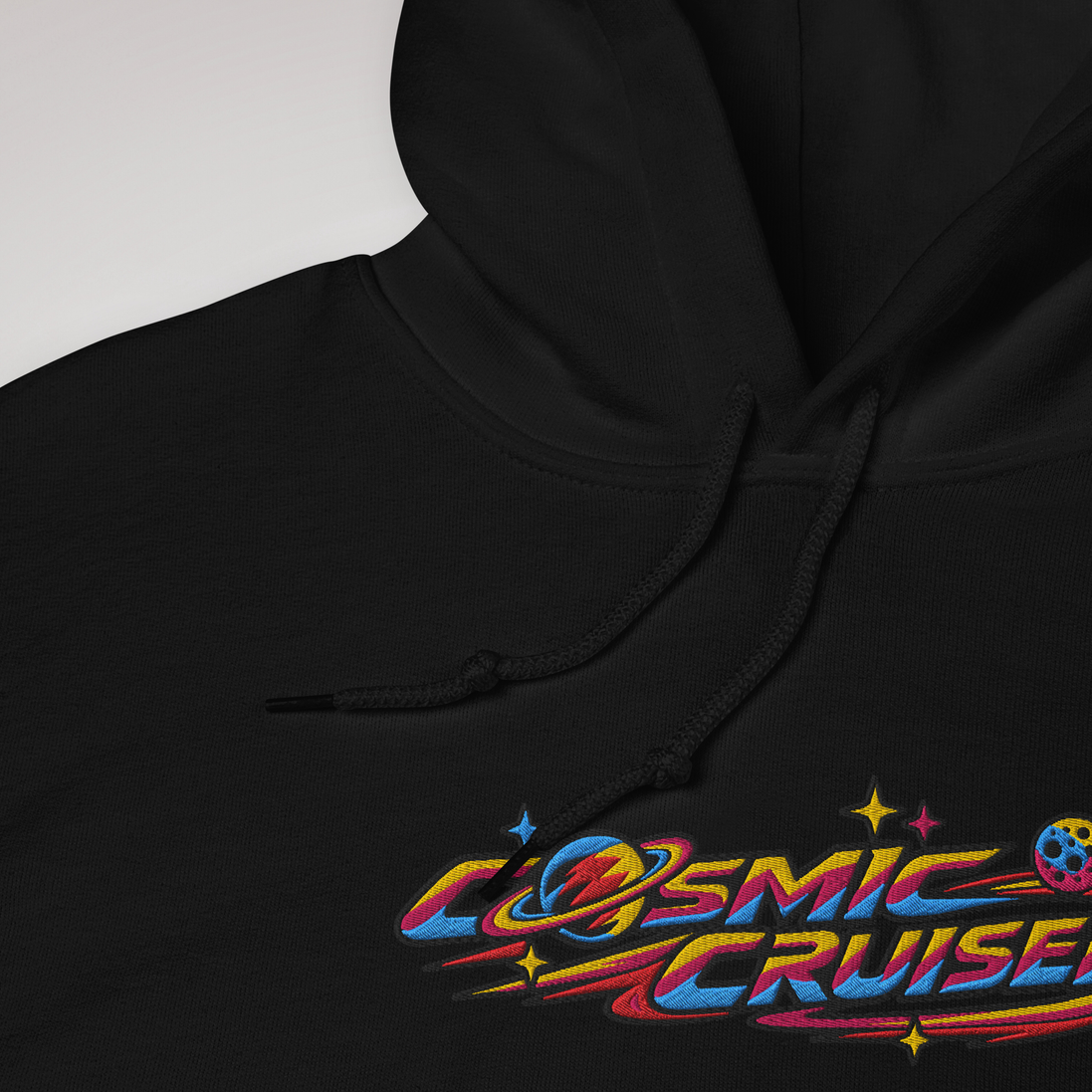 Cosmic Cruiser Hoodie Vibrant – Farbe Schwarz – Ansicht 5