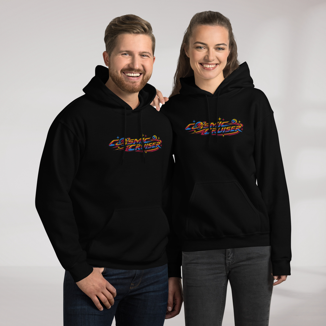 Cosmic Cruiser Hoodie Vibrant – Farbe Schwarz – Ansicht 7