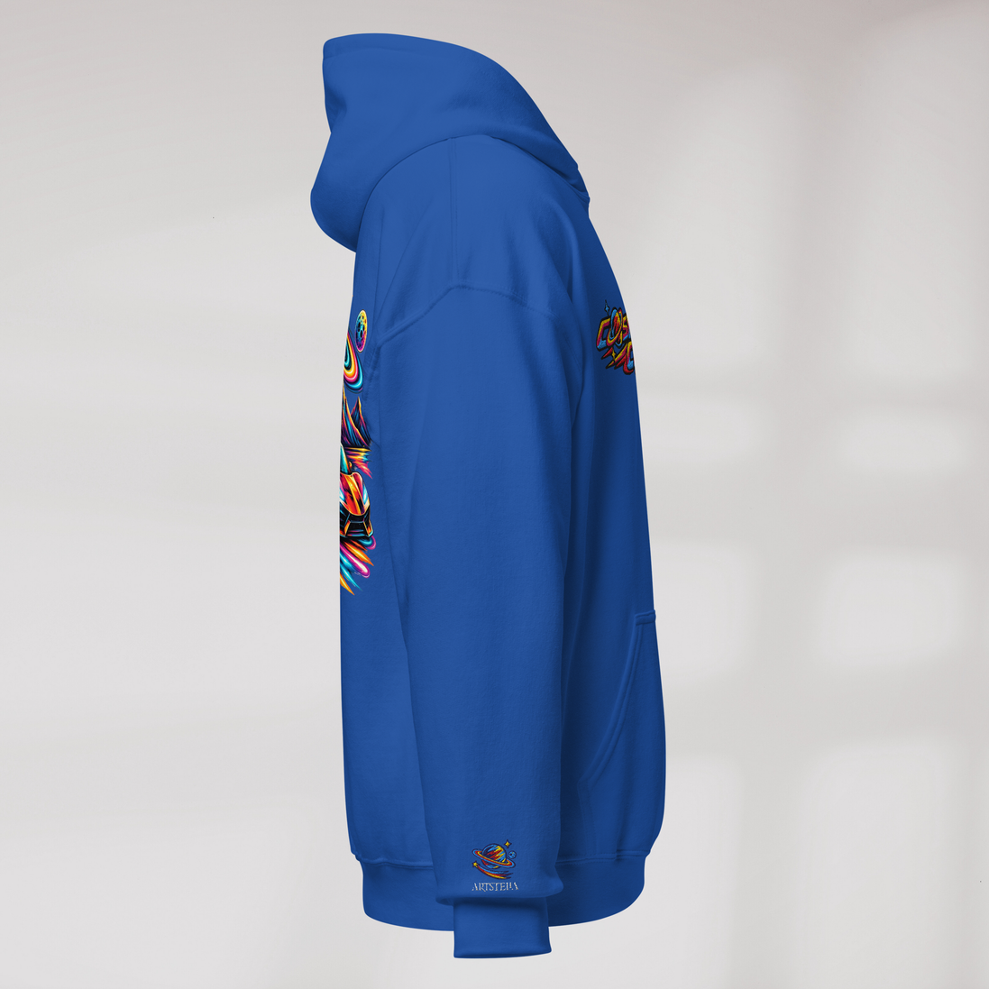 Cosmic Cruiser Hoodie Vibrant – Farbe Royalblau – Ansicht 2