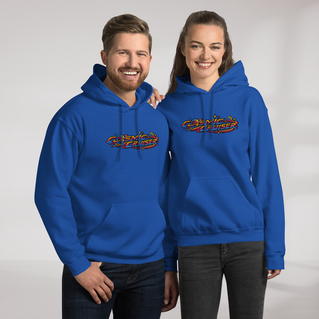 Cosmic Cruiser Hoodie Vibrant – Farbe Royalblau – Ansicht 7