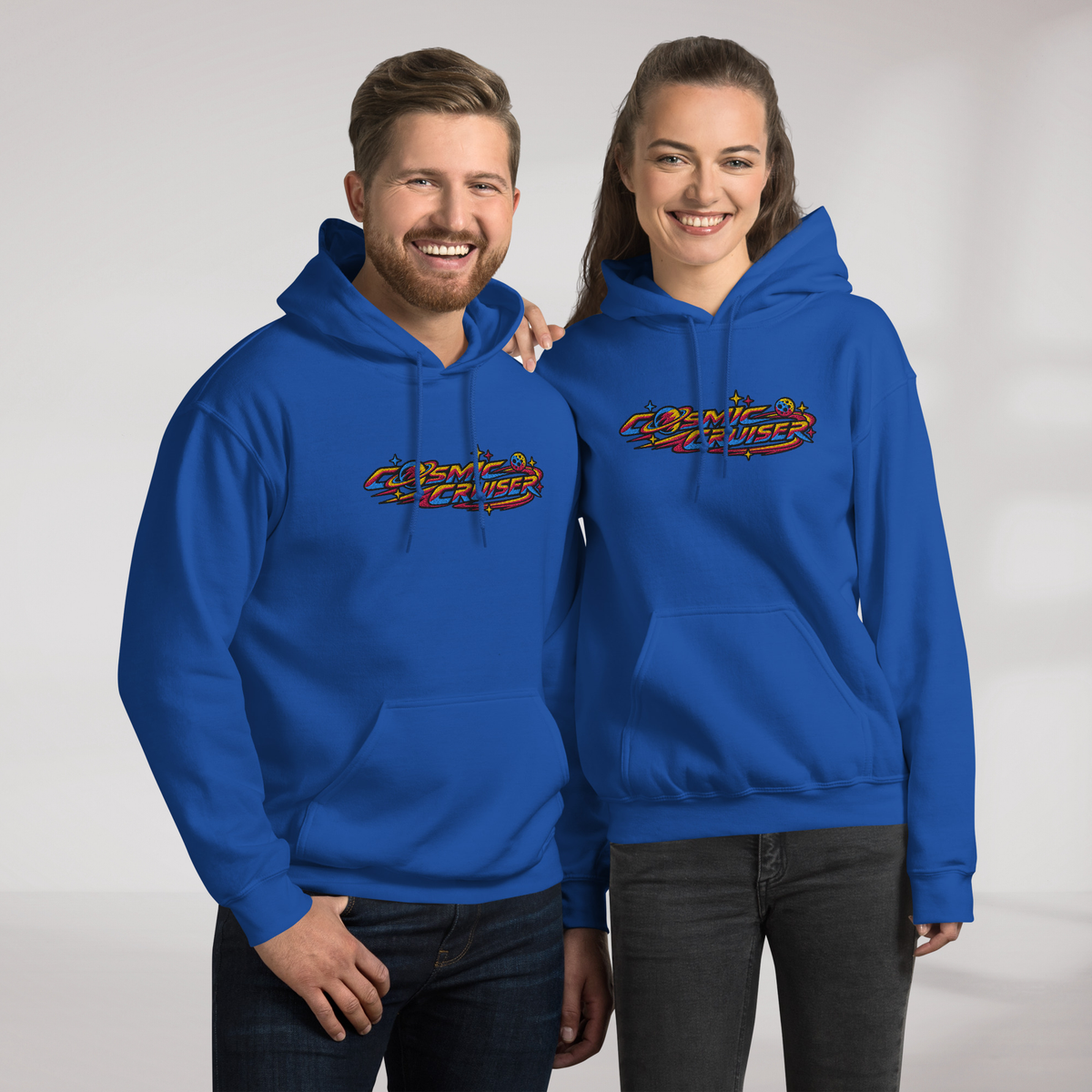 Cosmic Cruiser Hoodie Vibrant – Farbe Royalblau – Ansicht 7