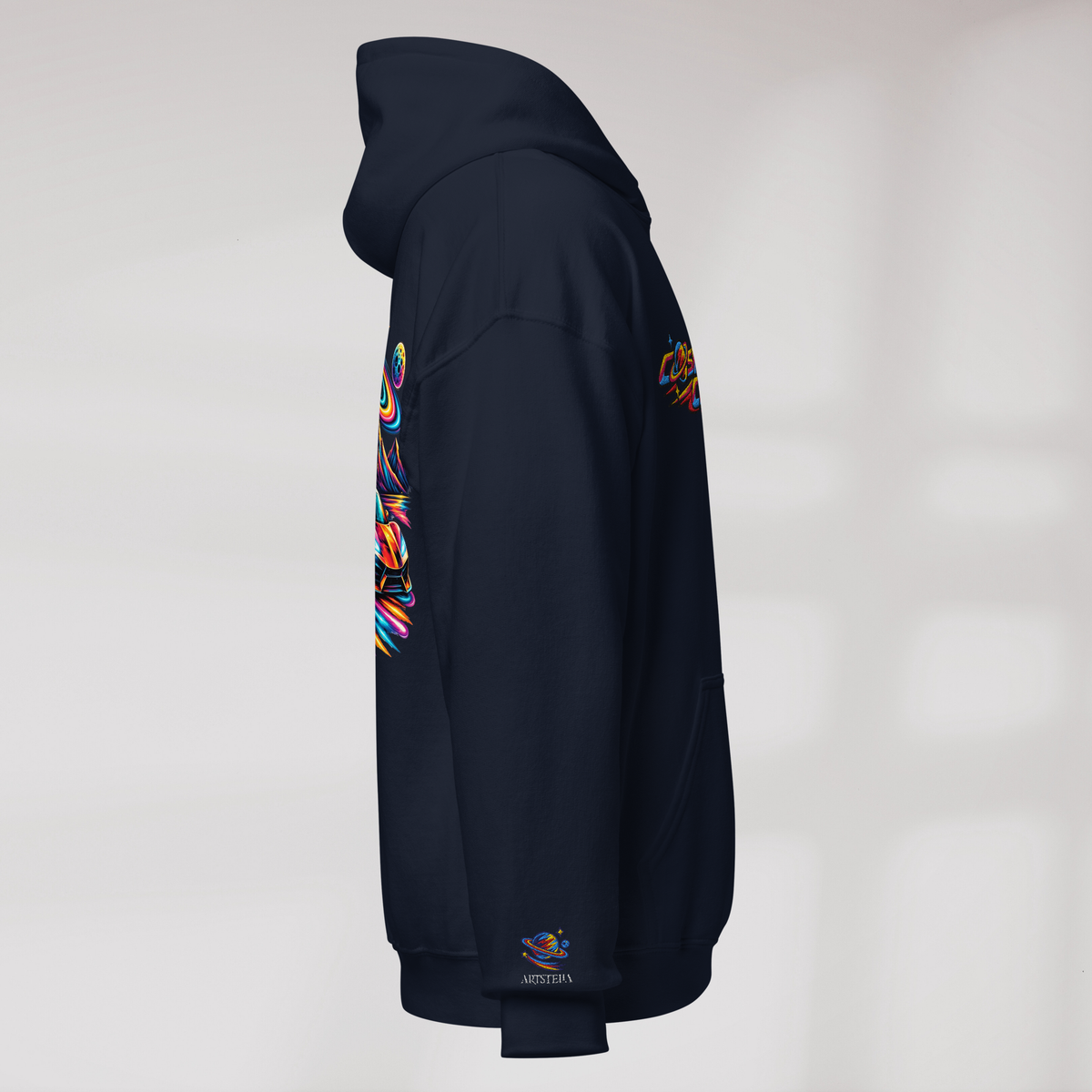 Cosmic Cruiser Hoodie Vibrant – Farbe Navy – Ansicht 2
