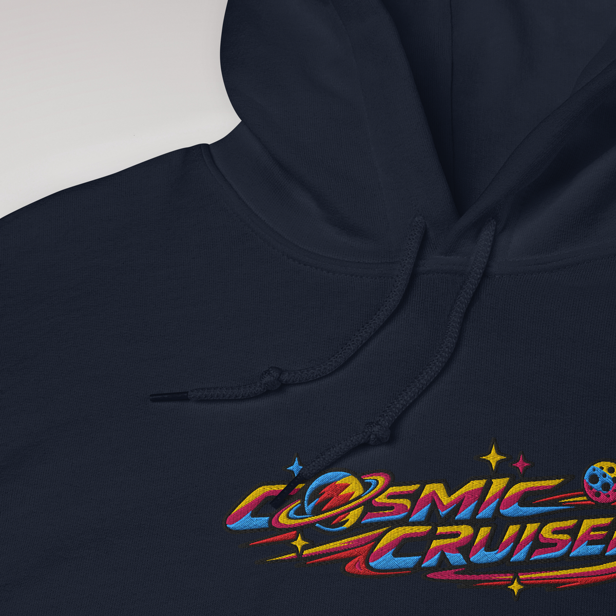 Cosmic Cruiser Hoodie Vibrant – Farbe Navy – Ansicht 3