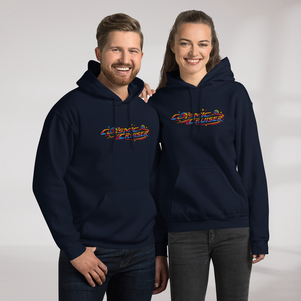 Cosmic Cruiser Hoodie Vibrant – Farbe Navy – Ansicht 6
