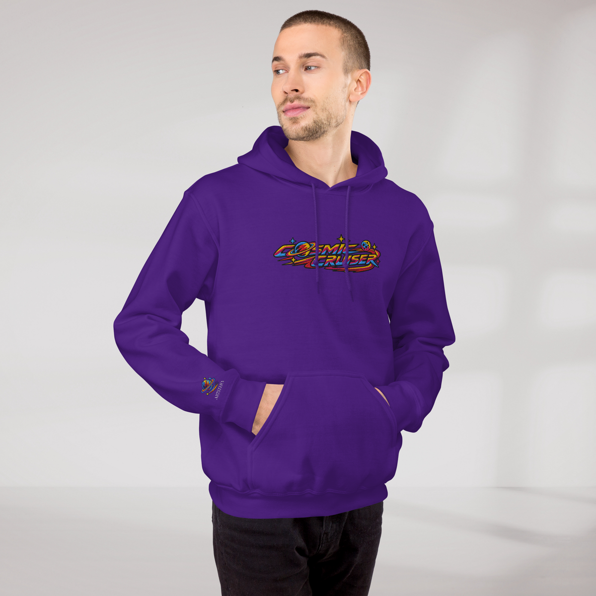 Cosmic Cruiser Hoodie Vibrant – Farbe Lila – Ansicht 8