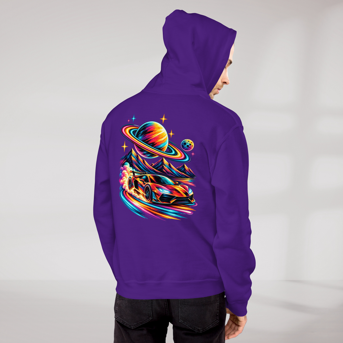 Cosmic Cruiser Hoodie Vibrant – Farbe Lila – Ansicht 9