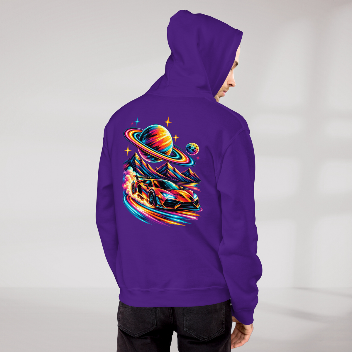 Cosmic Cruiser Hoodie Vibrant – Farbe Lila – Ansicht 9