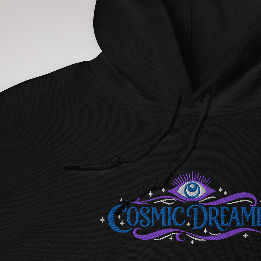 Cosmic Dreamer Hoodie Mystisch – Farbe Schwarz – Ansicht 3