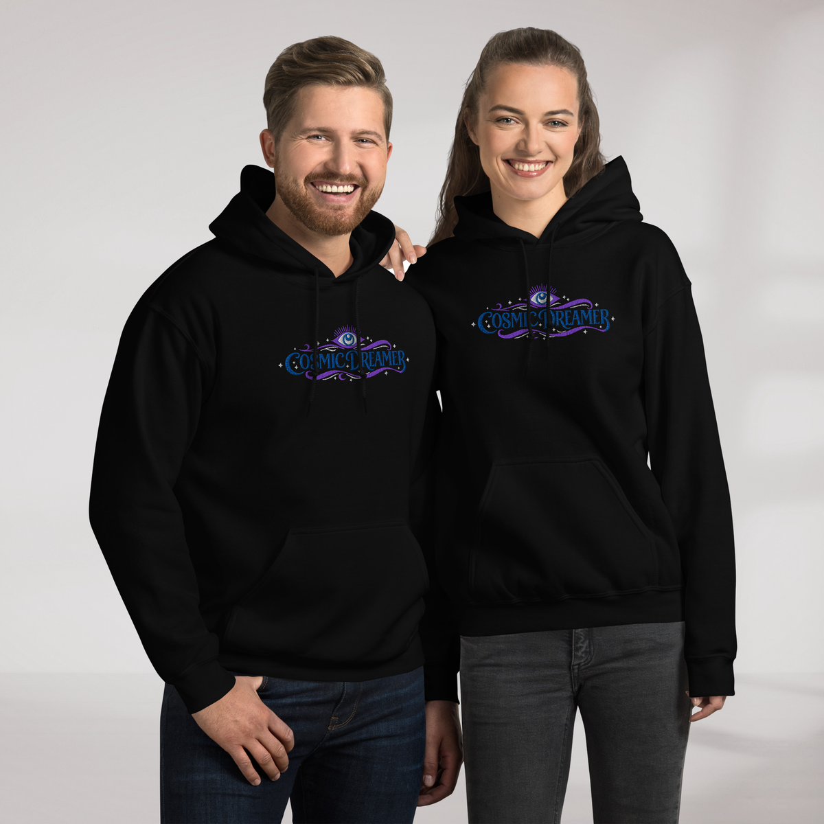 Cosmic Dreamer Hoodie Mystisch – Farbe Schwarz – Ansicht 7