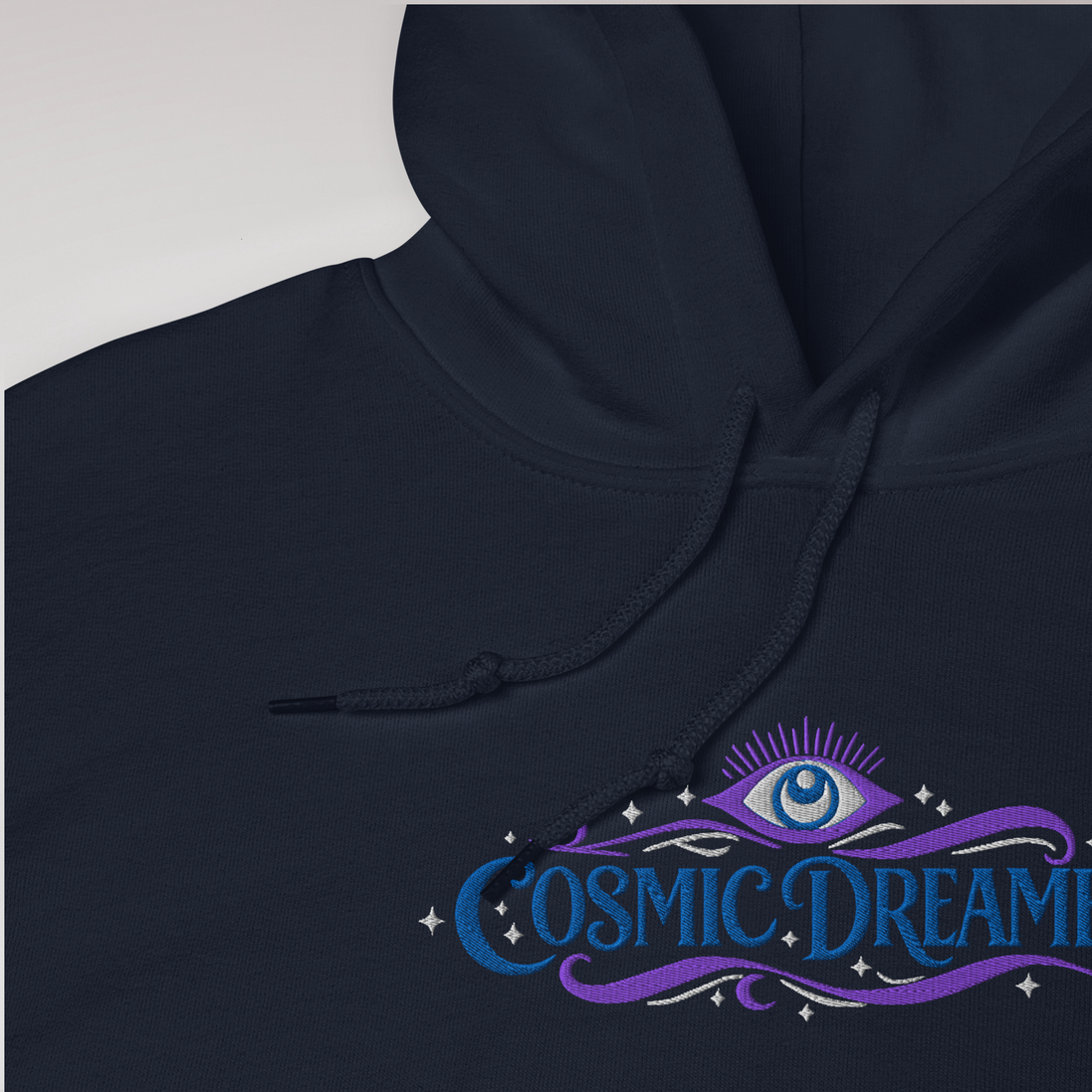 Cosmic Dreamer Hoodie Mystisch – Farbe Navy – Ansicht 3