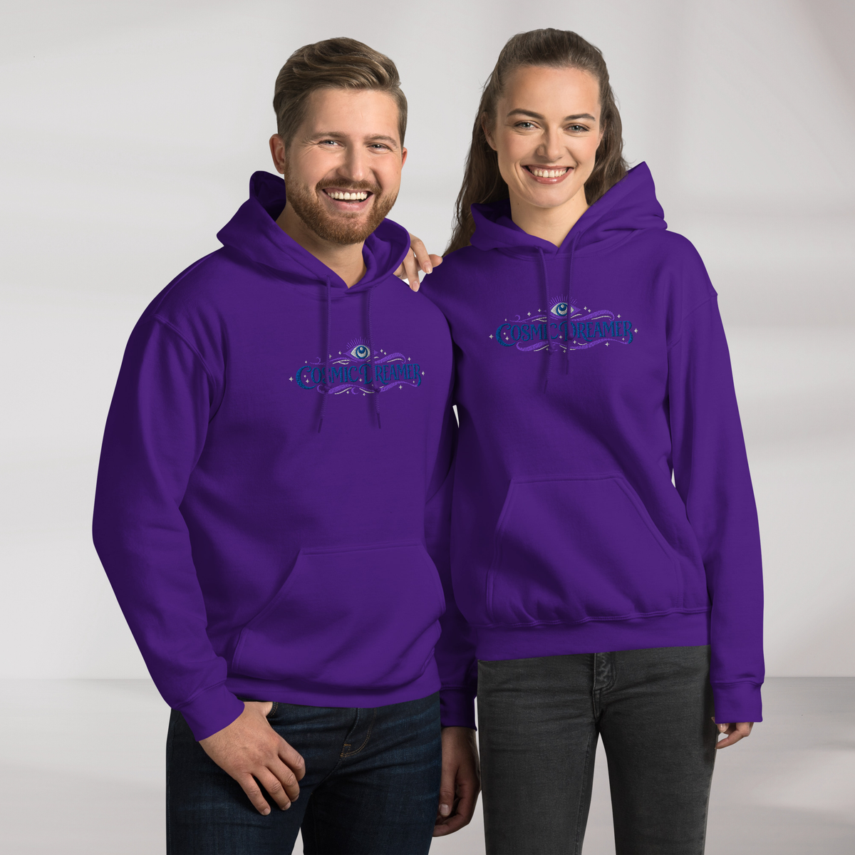 Cosmic Dreamer Hoodie Mystisch – Farbe Lila – Ansicht 7