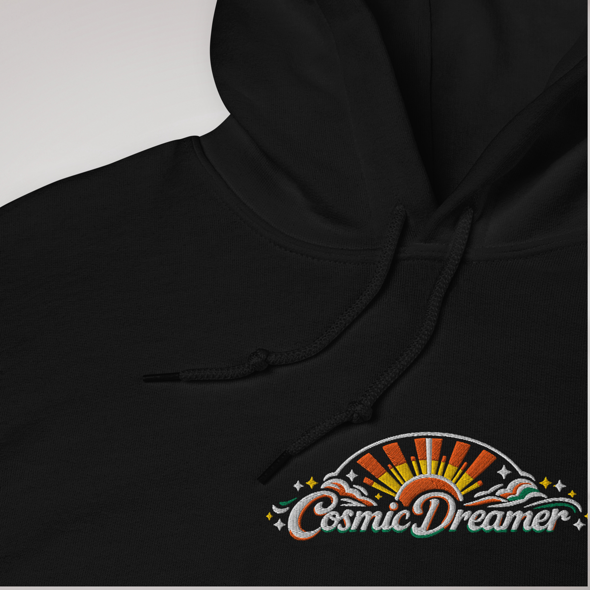Cosmic Dreamer Hoodie Retro – Farbe Schwarz – Ansicht 5