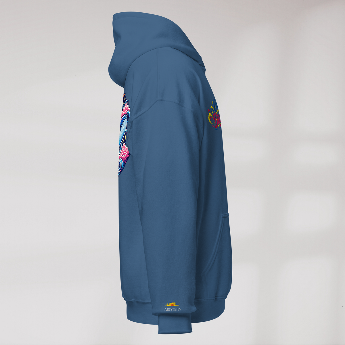 Cosmic Dreamer Hoodie Vibrant – Farbe Indigoblau – Ansicht 2