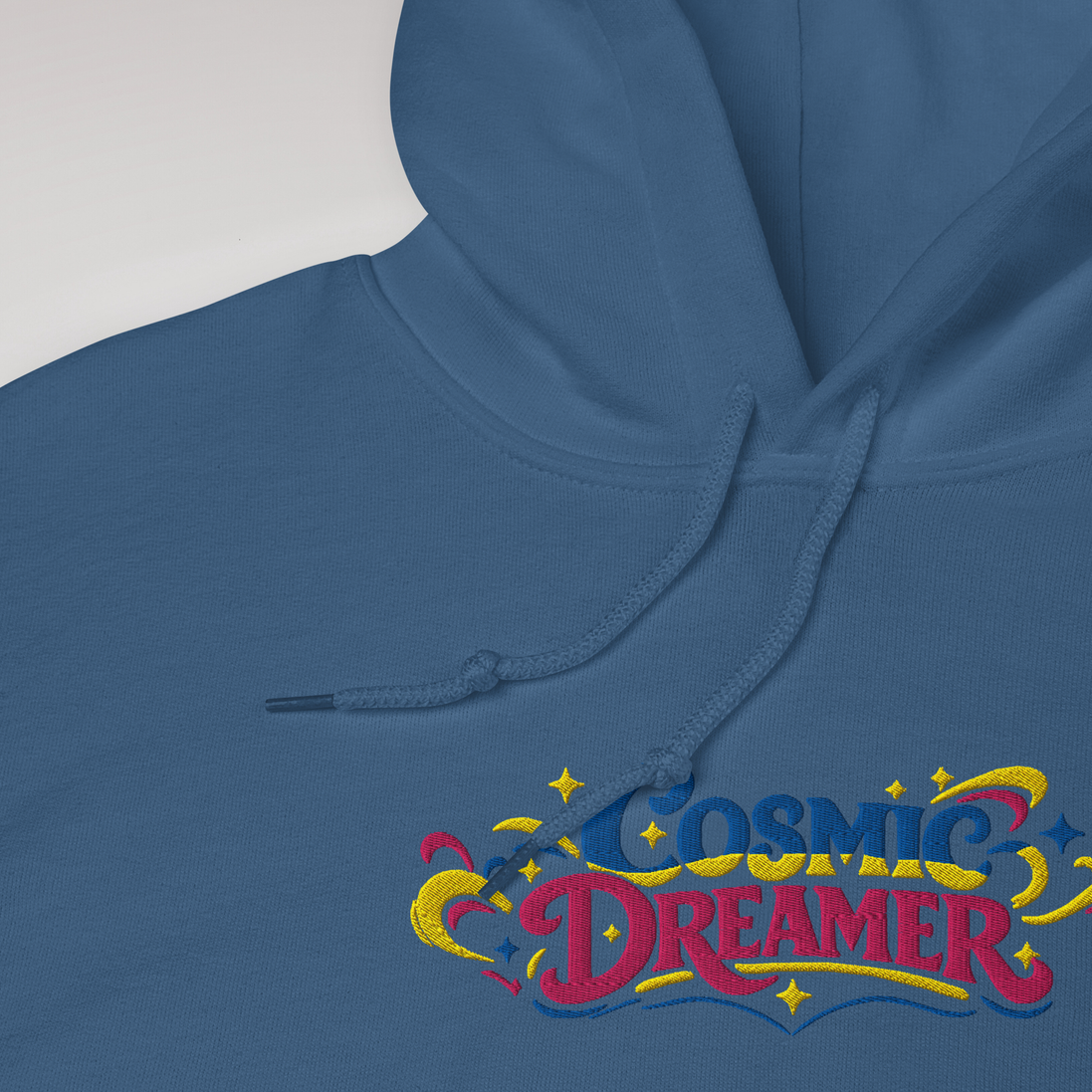 Cosmic Dreamer Hoodie Vibrant – Farbe Indigoblau – Ansicht 3
