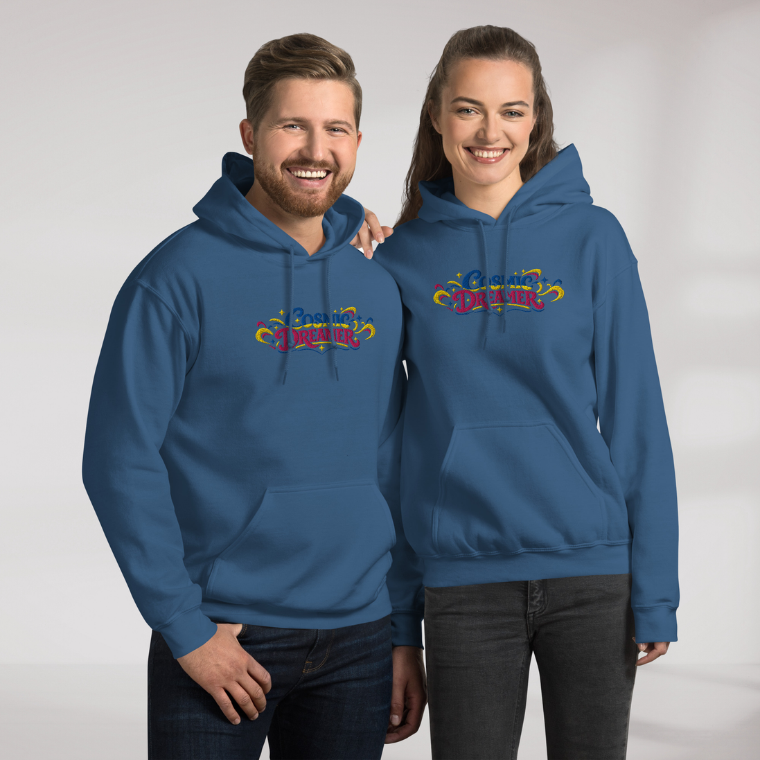 Cosmic Dreamer Hoodie Vibrant – Farbe Indigoblau – Ansicht 4