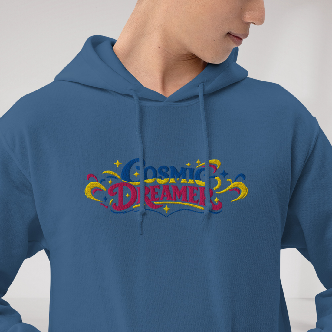 Cosmic Dreamer Hoodie Vibrant – Farbe Indigoblau – Ansicht 6