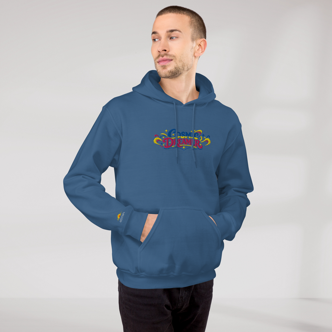 Cosmic Dreamer Hoodie Vibrant – Farbe Indigoblau – Ansicht 8