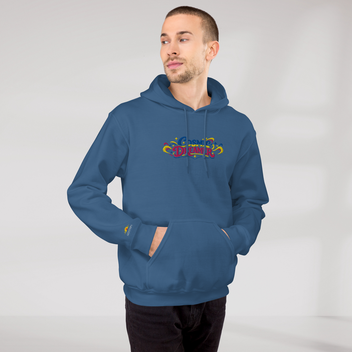 Cosmic Dreamer Hoodie Vibrant – Farbe Indigoblau – Ansicht 8