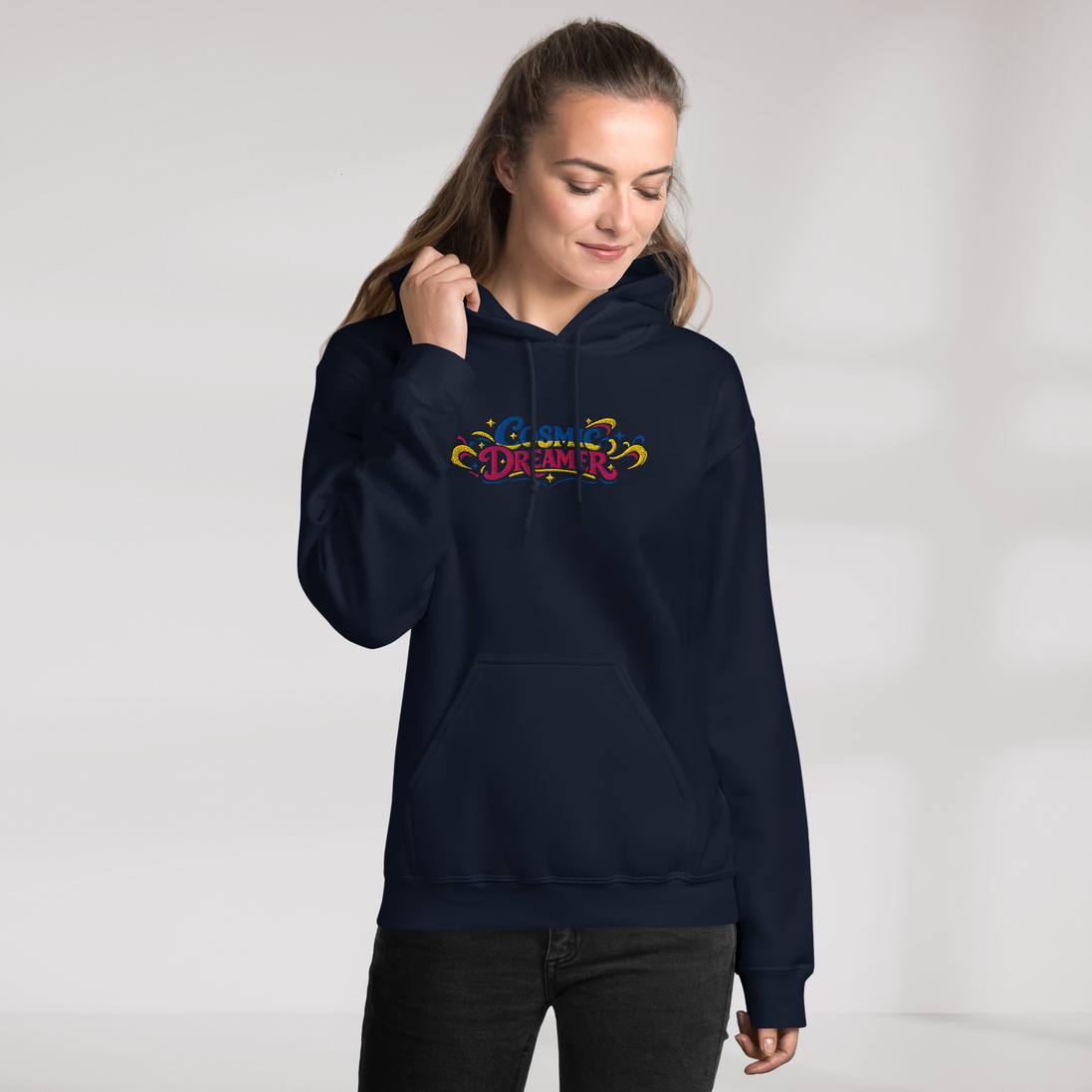 Cosmic Dreamer Hoodie Vibrant – Farbe Navy – Ansicht 10