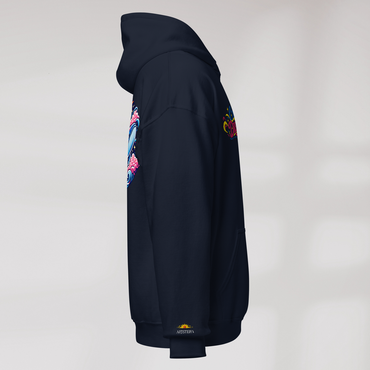 Cosmic Dreamer Hoodie Vibrant – Farbe Navy – Ansicht 2