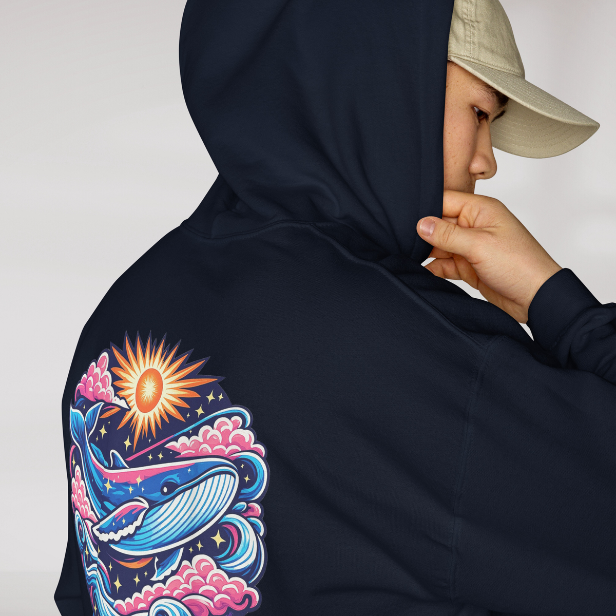 Cosmic Dreamer Hoodie Vibrant – Farbe Navy – Ansicht 6