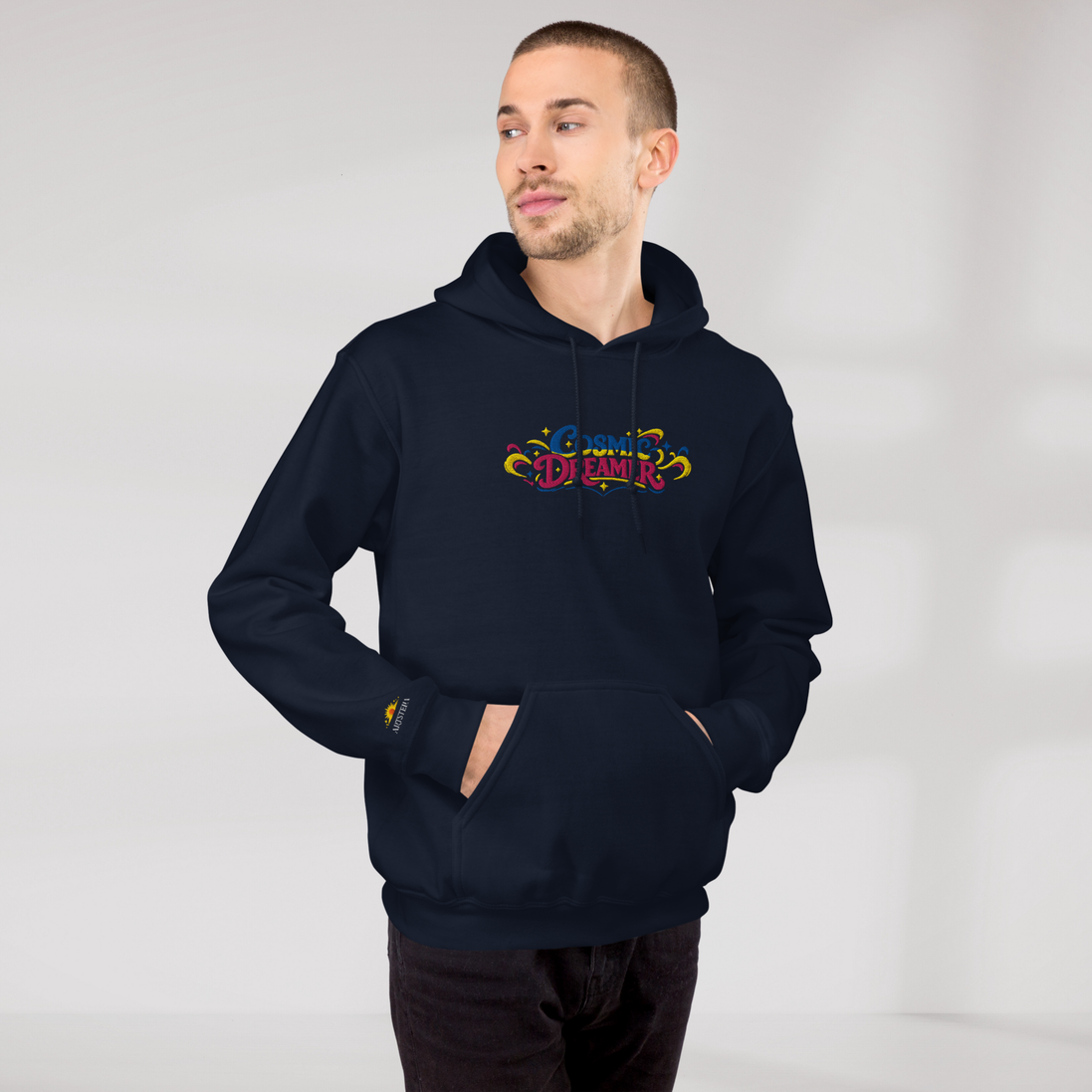 Cosmic Dreamer Hoodie Vibrant – Farbe Navy – Ansicht 8