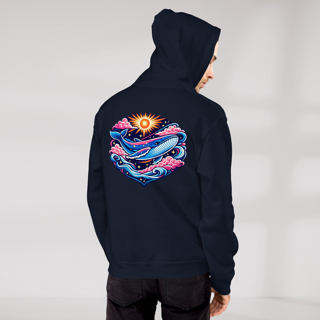 Cosmic Dreamer Hoodie Vibrant – Farbe Navy – Ansicht 9