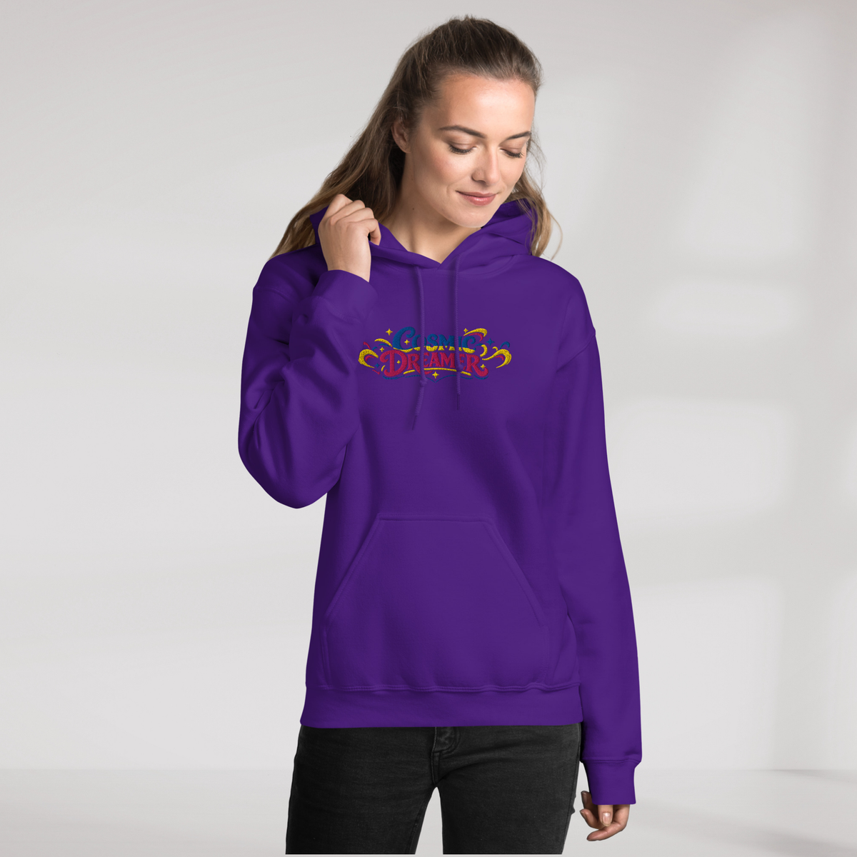 Cosmic Dreamer Hoodie Vibrant – Farbe Lila – Ansicht 10