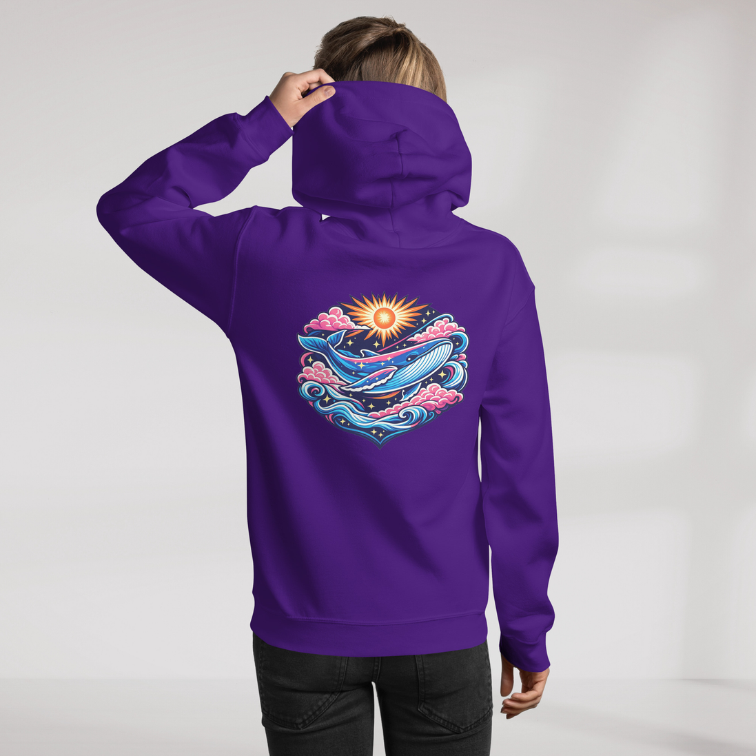Cosmic Dreamer Hoodie Vibrant – Farbe Lila – Ansicht 11