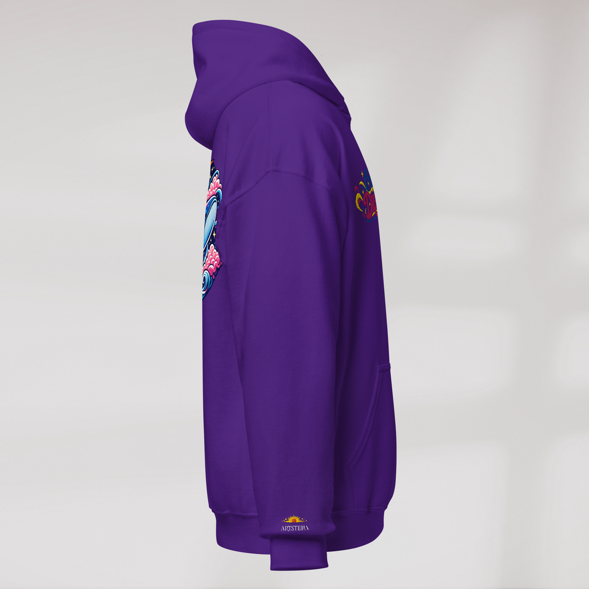 Cosmic Dreamer Hoodie Vibrant – Farbe Lila – Ansicht 2