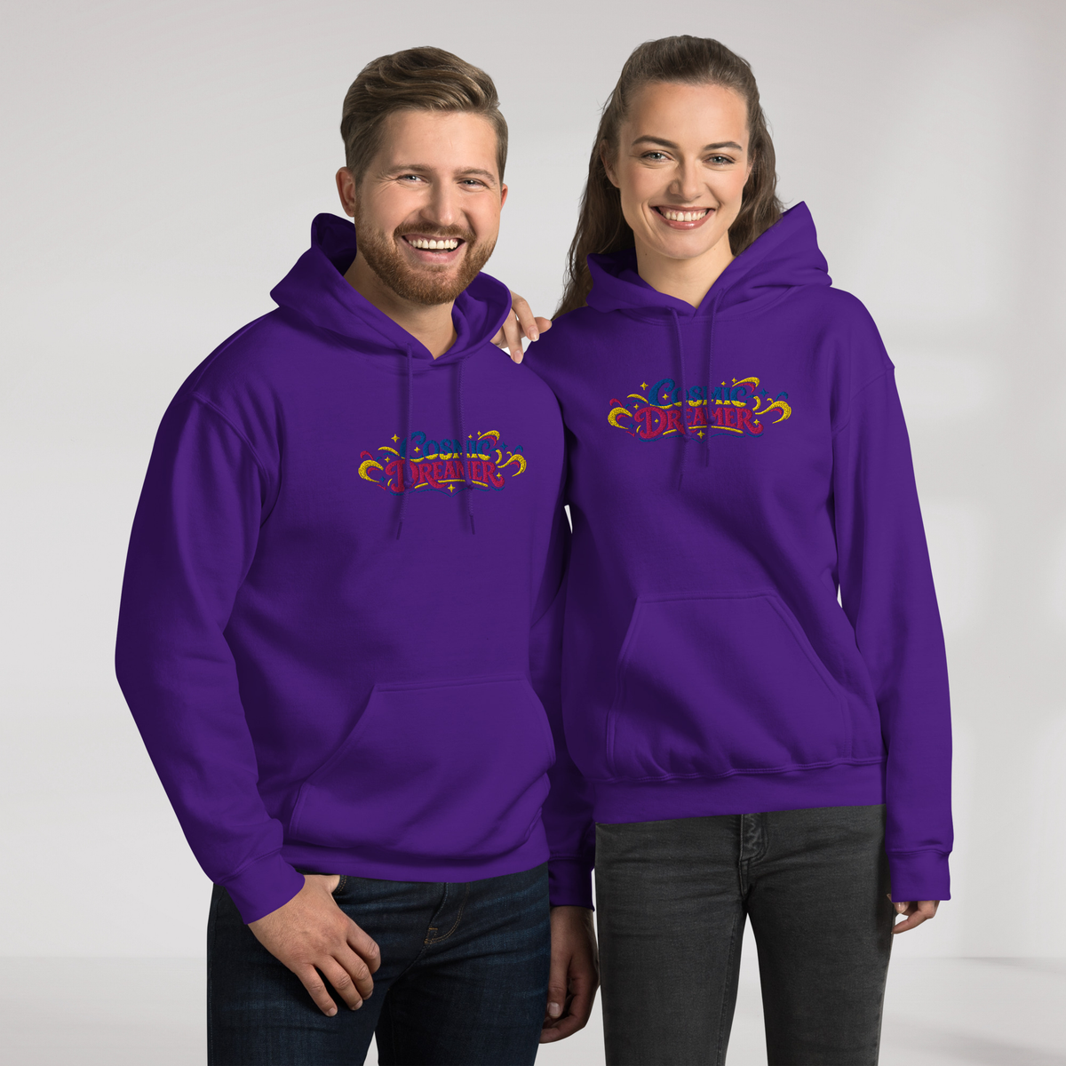 Cosmic Dreamer Hoodie Vibrant – Farbe Lila – Ansicht 7