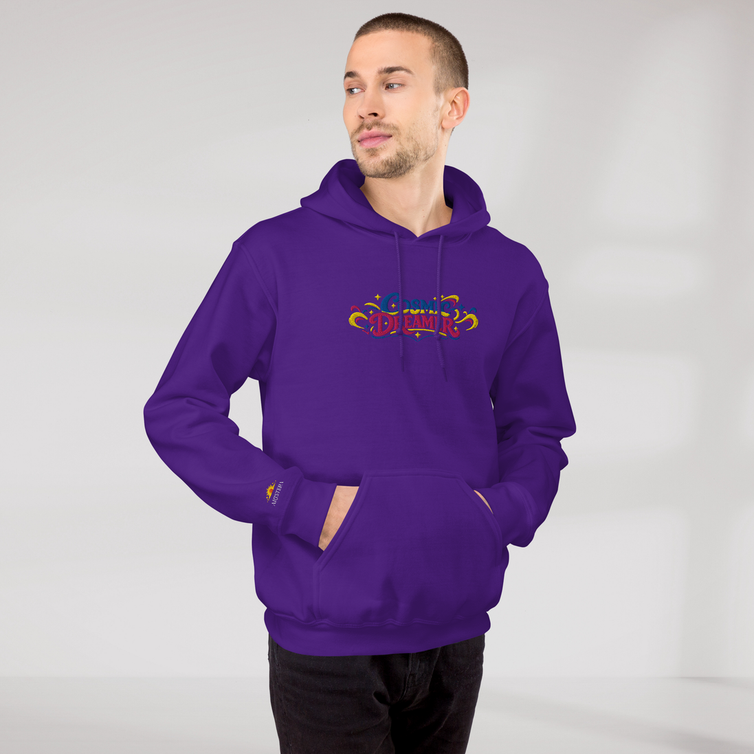 Cosmic Dreamer Hoodie Vibrant – Farbe Lila – Ansicht 8